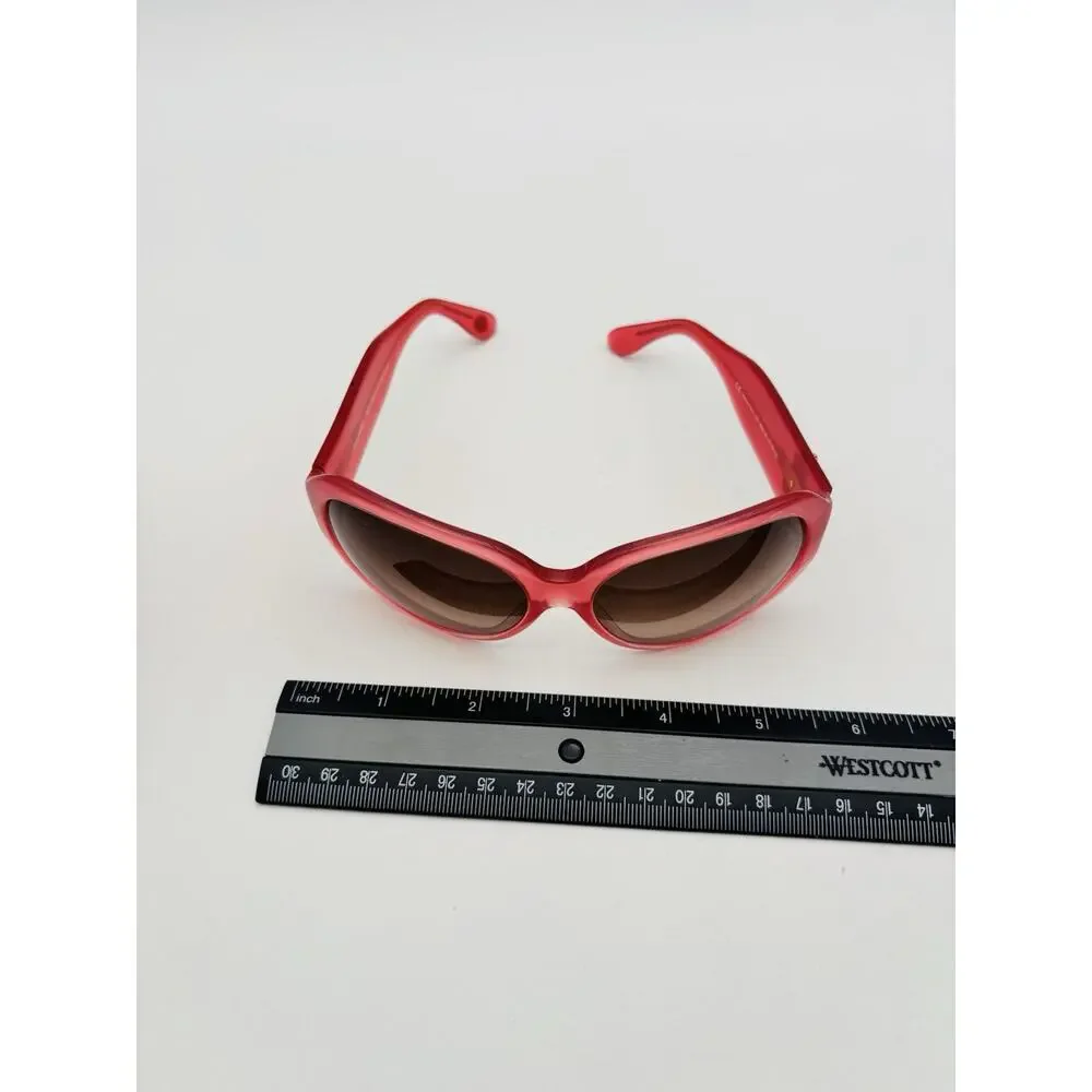 Juicy Couture Vintage Women's Sunglasses Chunky Translucent Pink Frame Y2K VG